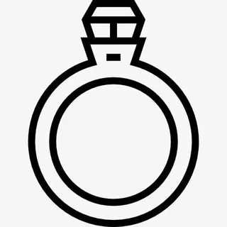 结婚戒指图标免抠