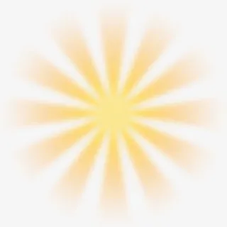 橙色放射性光效合成创意免抠