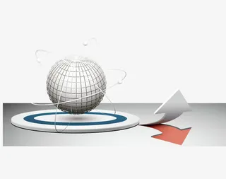 矢量地球箭头免抠