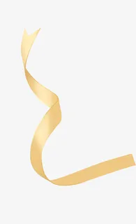礼品飘带金色免抠漂浮彩带元素