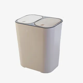 室内分类垃圾桶干湿分离上海家用免抠