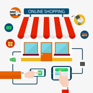矢量网上购物免抠