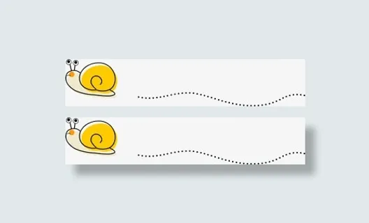 可爱分割线蜗牛免抠