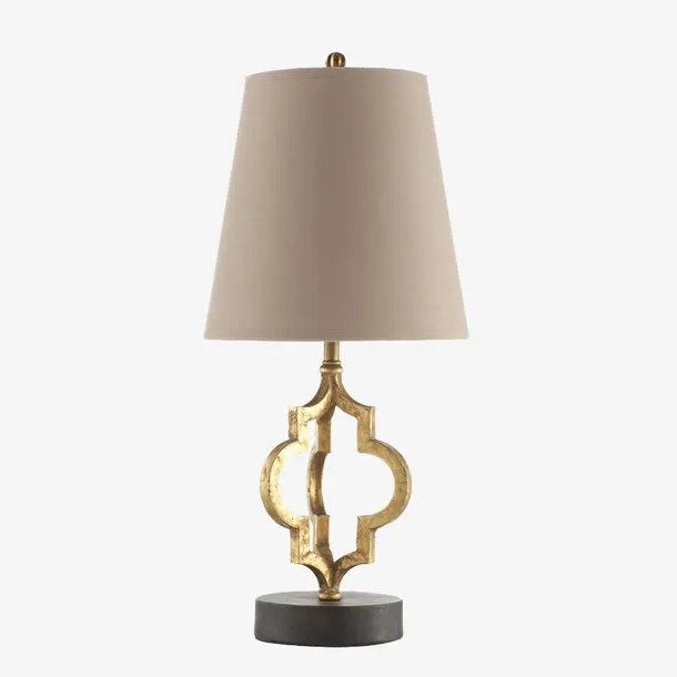 复古创意仿古金属小台灯免抠