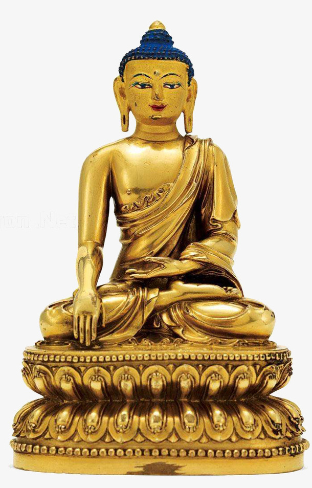 一尊金色的佛免抠