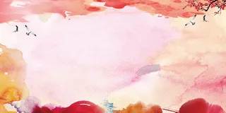 彩色墨迹2017鸡年酒会晚会展板背景素材高清