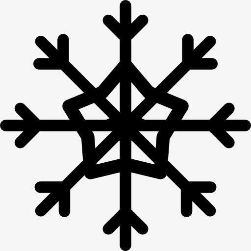 雪花晶体的形状图标免抠
