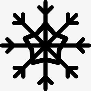 雪花晶体的形状图标免抠