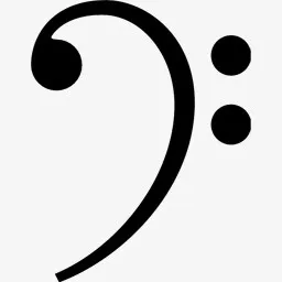 低音谱号图标免抠