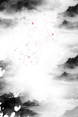 中国风大气水墨山水间背景素材高清