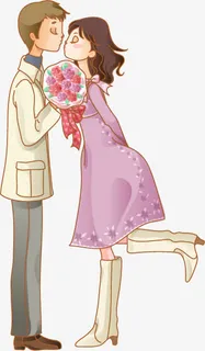 可爱情侣情侣免抠