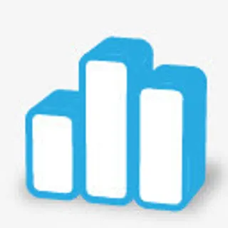 蓝色发光柱状图免抠