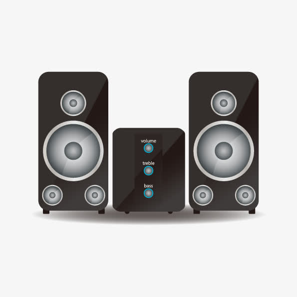 矢量手绘功放音箱免抠