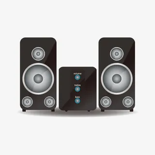 矢量手绘功放音箱免抠