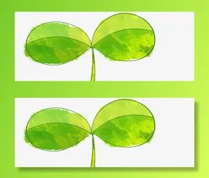 手绘绿色清新树叶嫩芽免抠手绘/卡通手绘元素