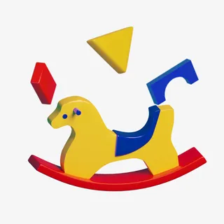 C4D立体3D模型卡通玩具免抠