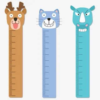小鹿小猫老虎尺子免抠