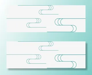 极简中国风云纹图案免抠