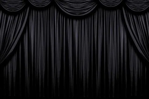 黑绸幕布免抠