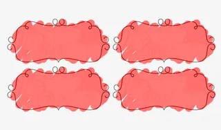 卡通粉色花纹优惠券促销边框免抠