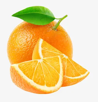 橙色香甜水果切碎的奉节脐橙实物免抠