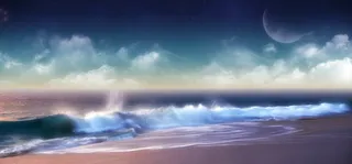 唯美大海海报素材高清