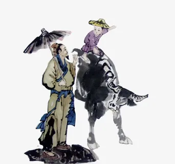 雨天牧童遥指杏花村免抠