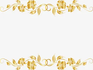 黄色树藤框架免抠