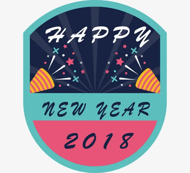 狗年新年标签设计矢量png免抠