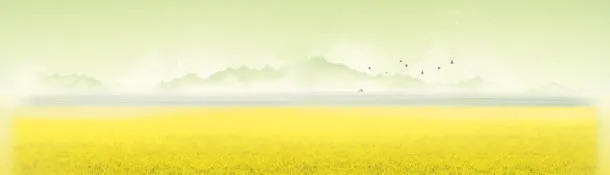 小清新山水banner创意设计