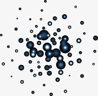 蓝色光晕光点免抠