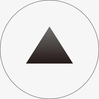 三角形圆圈向上箭头图标矢量素材免抠