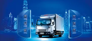 汽车宣传蓝色科技感海报背景高清