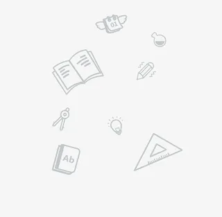 透明灰色文具书本尺子圆规日历铅免抠