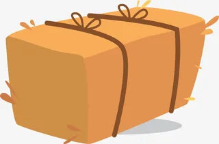 卡通干草捆免抠