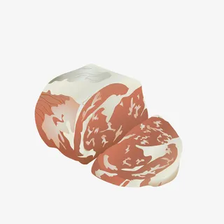 手绘新鲜肉效果图素材免抠