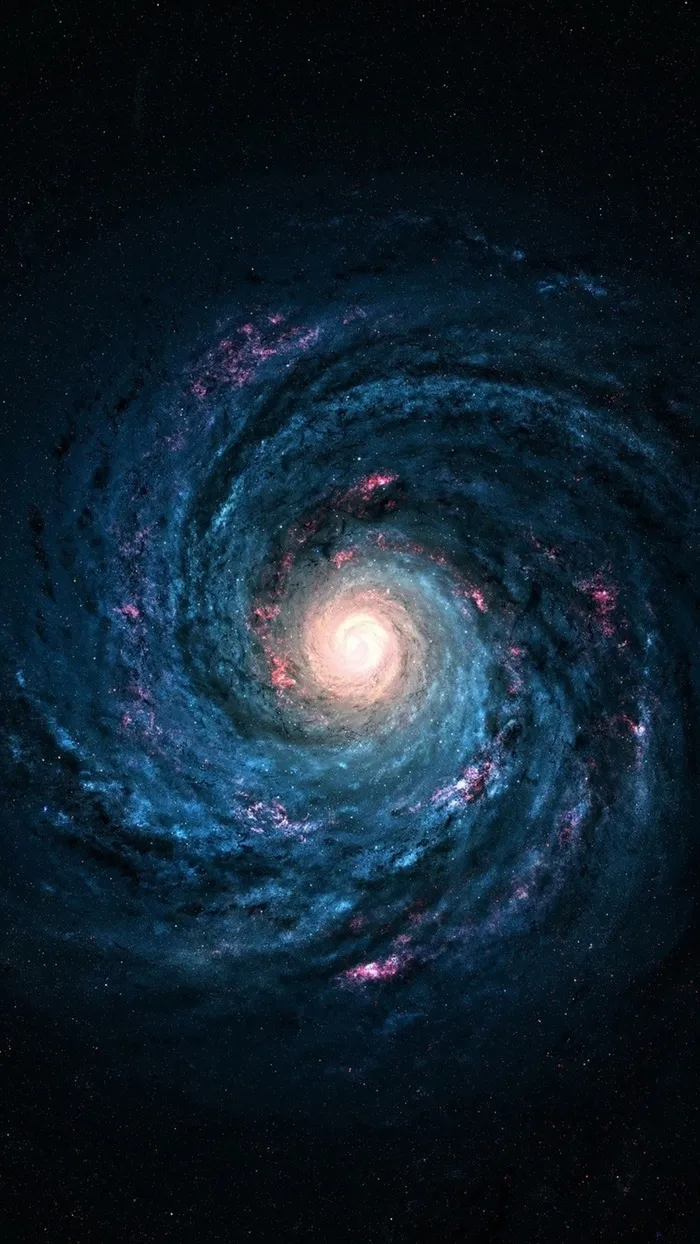 蓝色漩涡星球H5背景高清