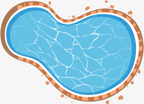 游泳池夏日 夏天 元素 PNG 素材立夏..免抠