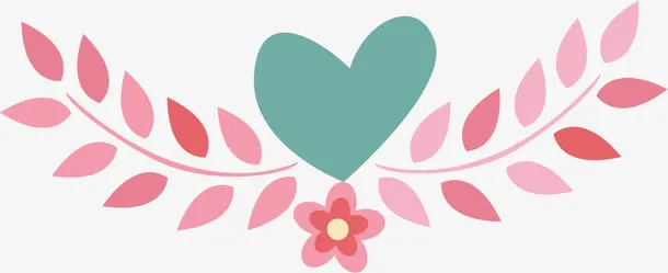 手绘花朵叶子免抠