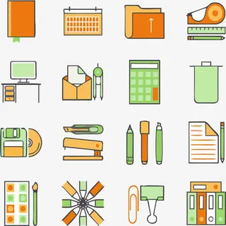 矢量办公用品免抠