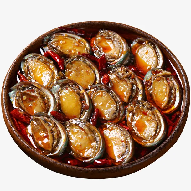 麻辣口味鲍鱼摄影免抠