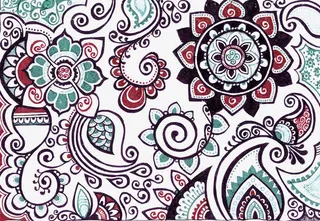 矢量手绘花纹免抠