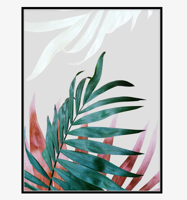 创意树叶美丽装饰画免抠
