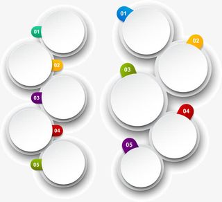 圆环 立体 矢量图 数字字母背景