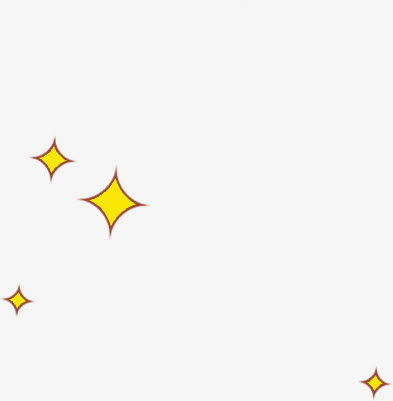 卡通黄色小星星免抠