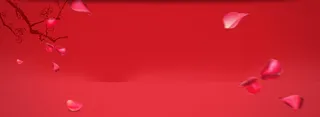 红色落花背景素材高清