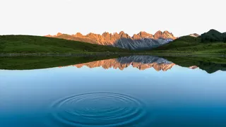 蓝色海洋景色免抠