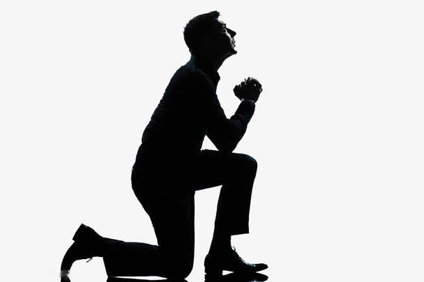 黑色相片人物免抠