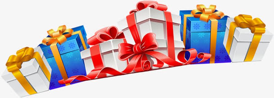 礼物盒子堆免抠