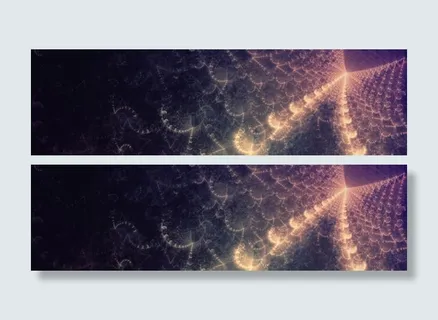 炫彩简约创意banner背景免抠